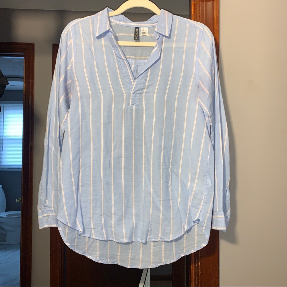 H&M tunic stripped blouse